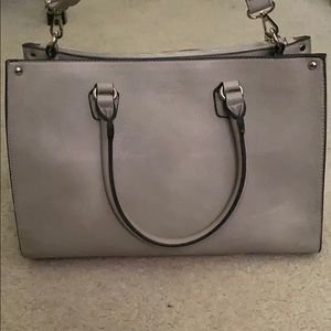 Gray leather Purse
